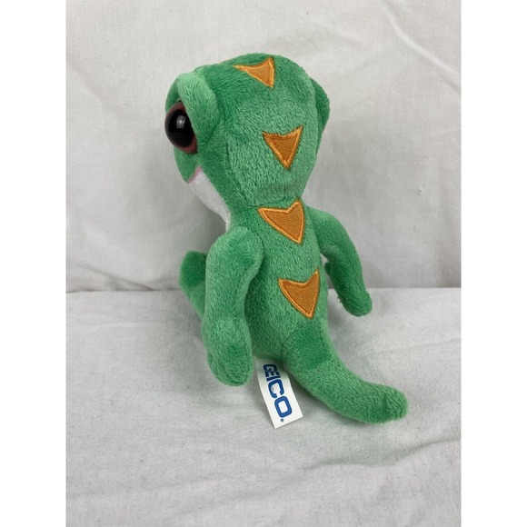 Geico GECKO 5" Plush Advertising Lizard Mascot Stuffed Animal. EUC - Picture 2 of 5